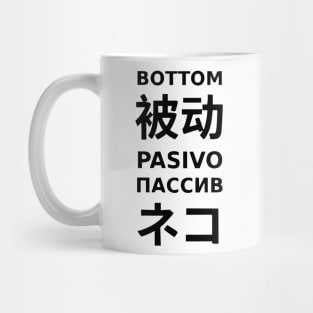 "Bottom" In Different Languages Mug